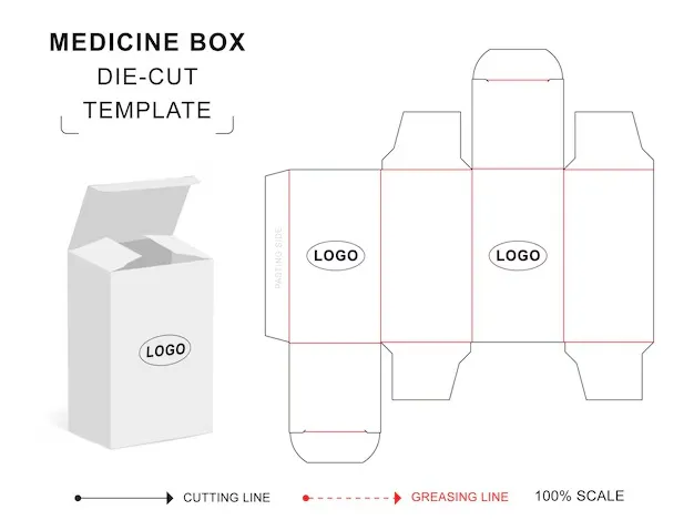 Printed folding cartons for pharmaceutical, cosmetic, food and paperboard packaging