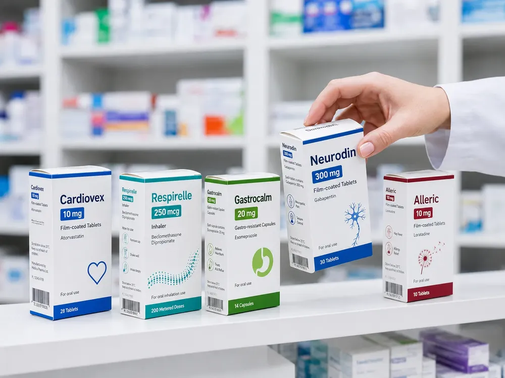Printed folding cartons for pharmaceutical, cosmetic, food and paperboard packaging
