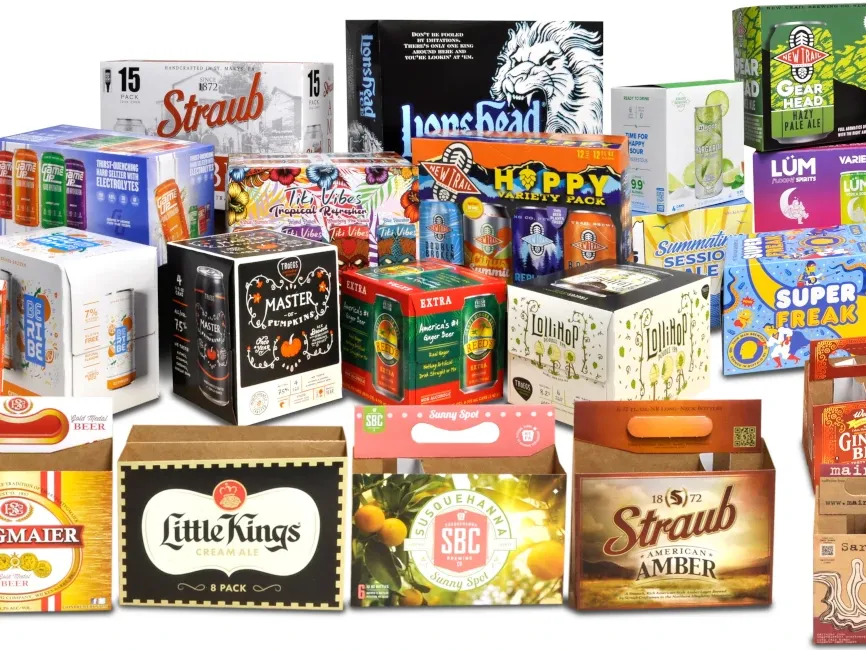 Printed folding cartons for pharmaceutical, cosmetic, food and paperboard packaging