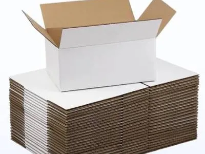 Film-laminated folding cartons with glossy printed surfaces