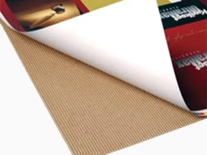 Film-laminated folding cartons with glossy printed surfaces