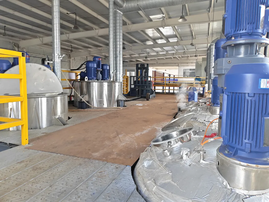 Production equipment in the Xinbang adhesive workshop