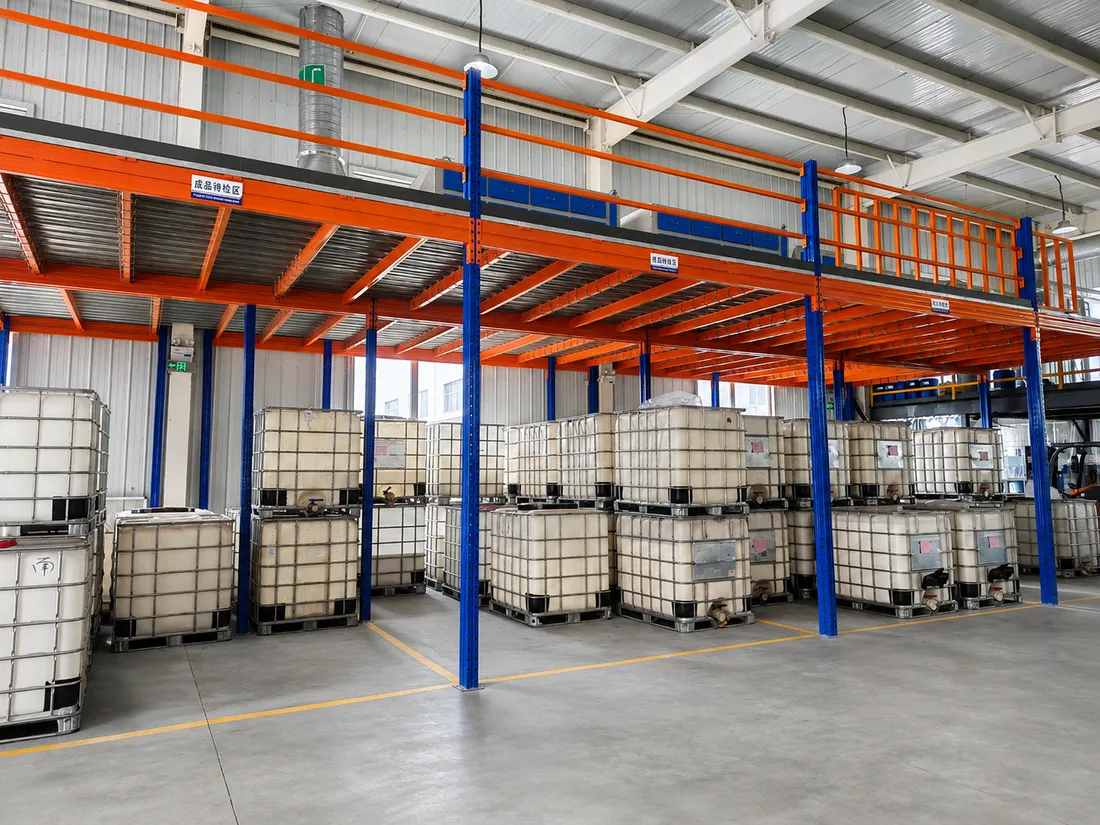Finished adhesive products awaiting quality inspection