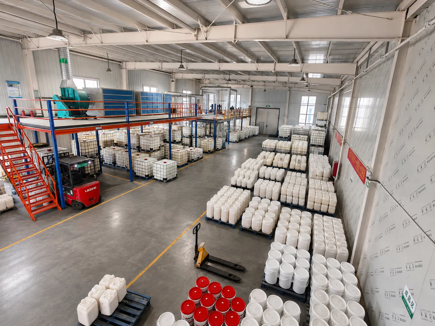 Aerial view of the Xinbang adhesive production workshop