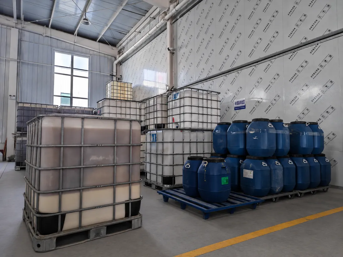 Semi-finished adhesive product during production